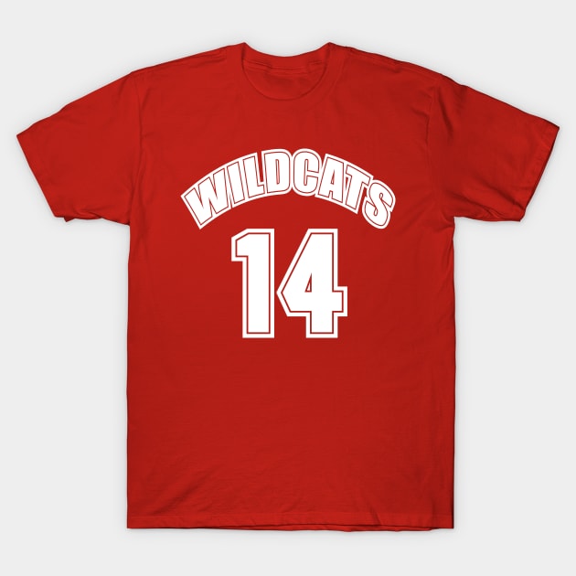 Wildcats #14 T-Shirt by Heyday Threads